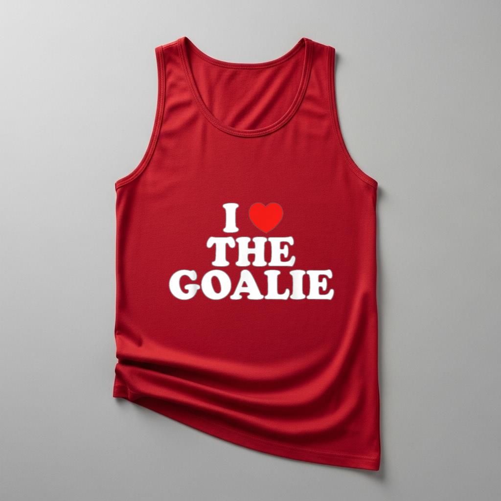 I Love The Goalie Heart Soccer Hockey Sport Goalie - Image 4