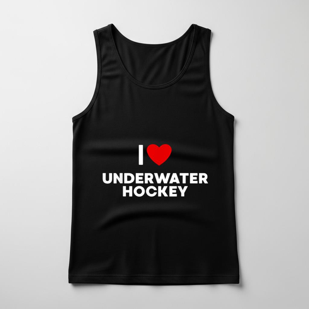 I Love Underwater Hockey T Tank Top
