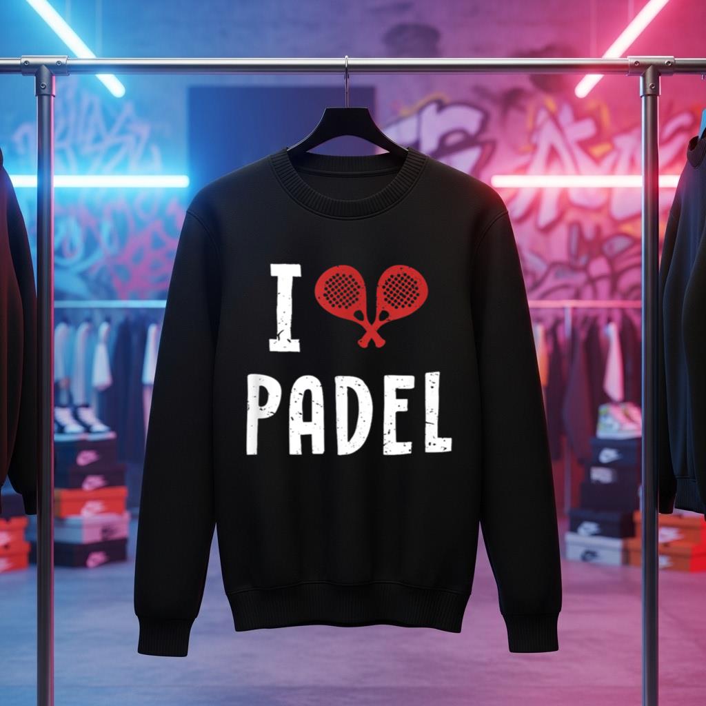 I love Padel Paddleball Padel Tennis Platform Tennis Padel T Shirt for Men Women Girls Kids