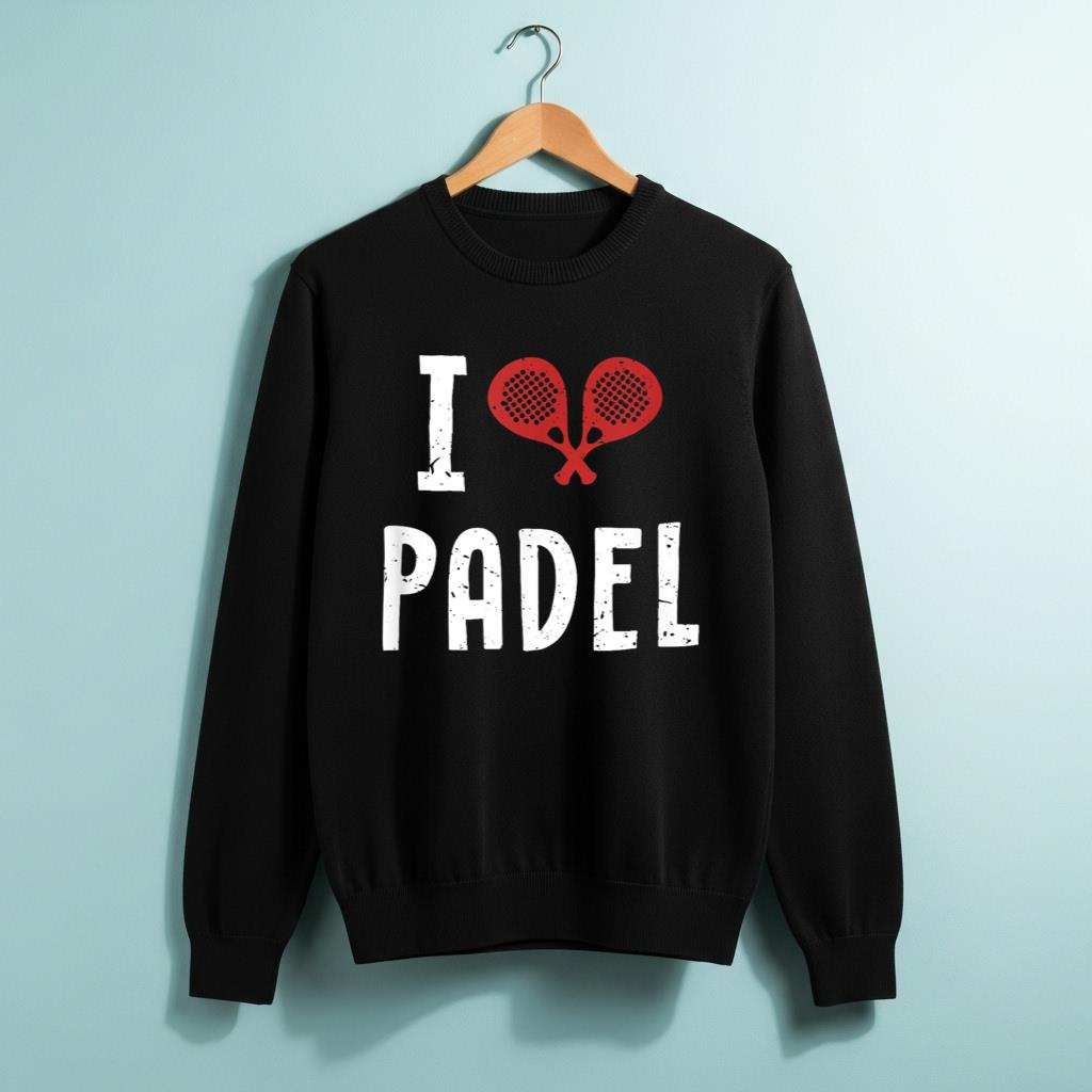 I love Padel Paddleball Padel Tennis Platform Tennis Padel T Shirt for Men Women Girls Kids - Image 2