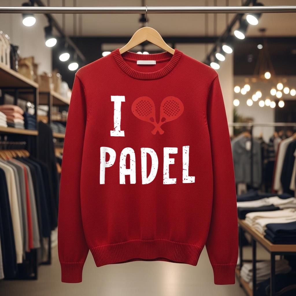 I love Padel Paddleball Padel Tennis Platform Tennis Padel T Shirt for Men Women Girls Kids - Image 3