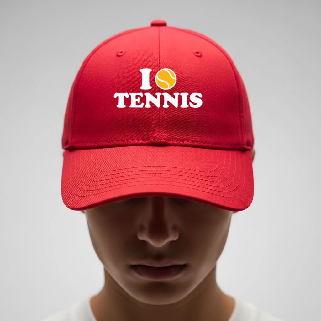 I love Tennis 2 Cap - Image 4
