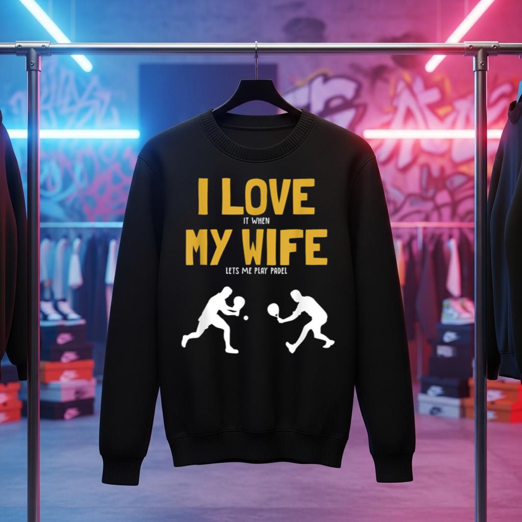 I love my Wife Padel Platform Tennis Paddleball Padel T Shirt for Men