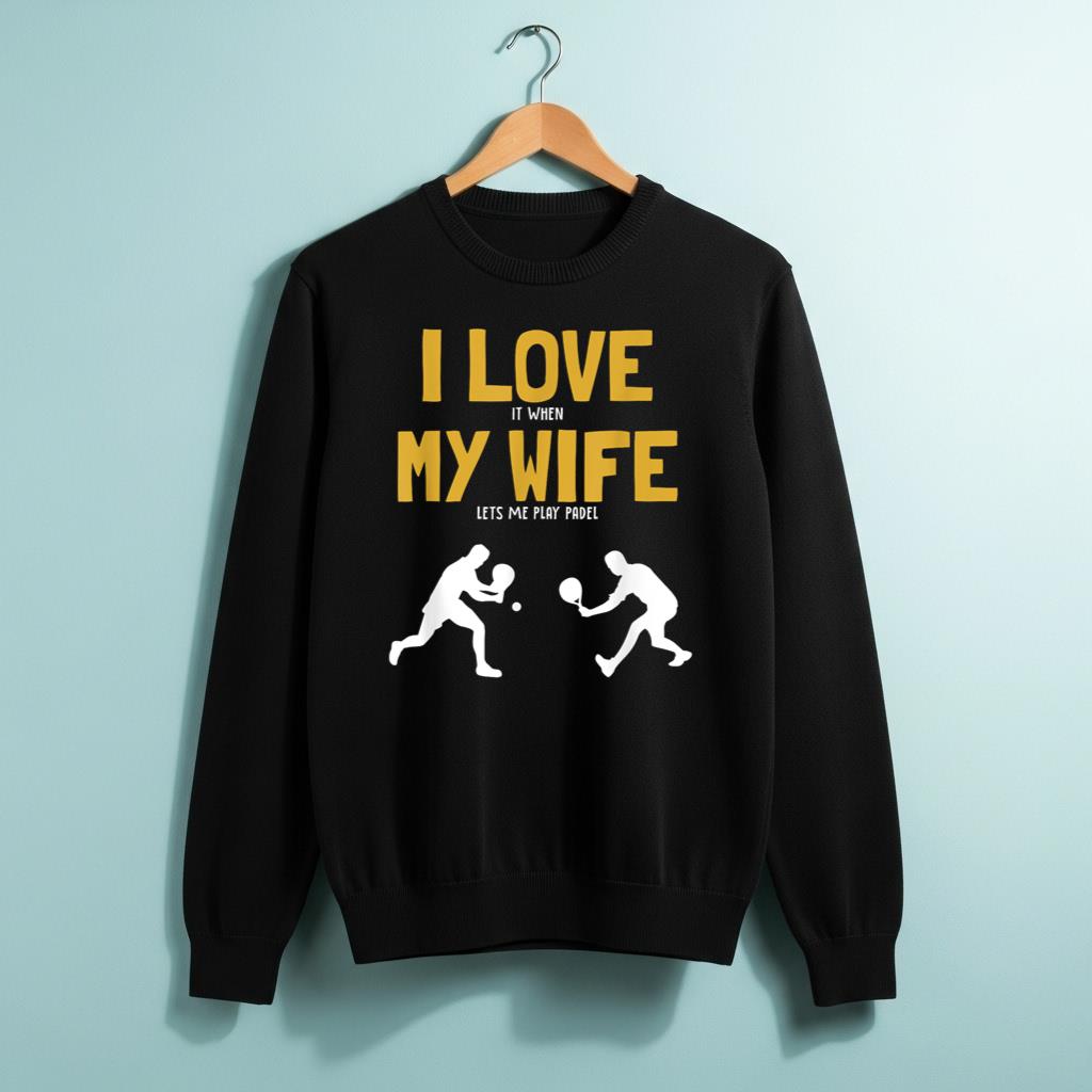 I love my Wife Padel Platform Tennis Paddleball Padel T Shirt for Men - Image 2