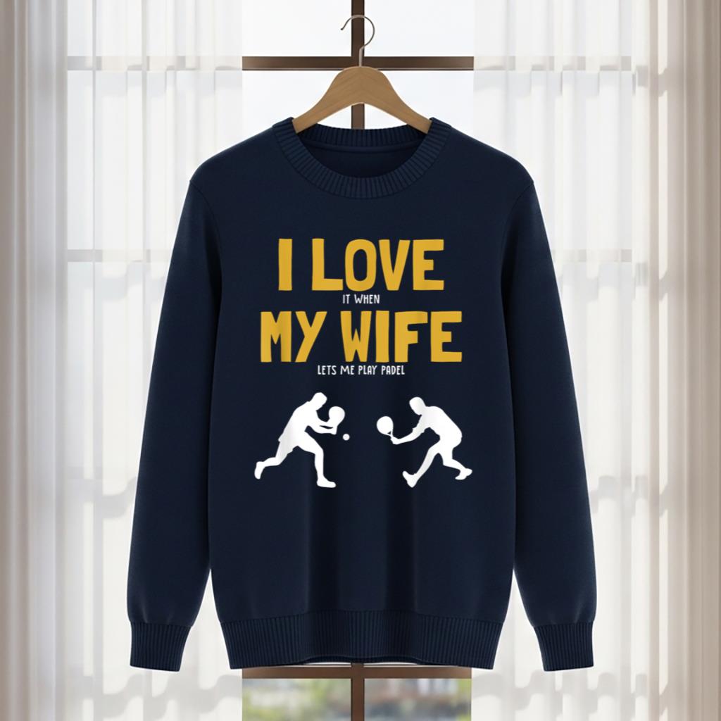 I love my Wife Padel Platform Tennis Paddleball Padel T Shirt for Men - Image 5