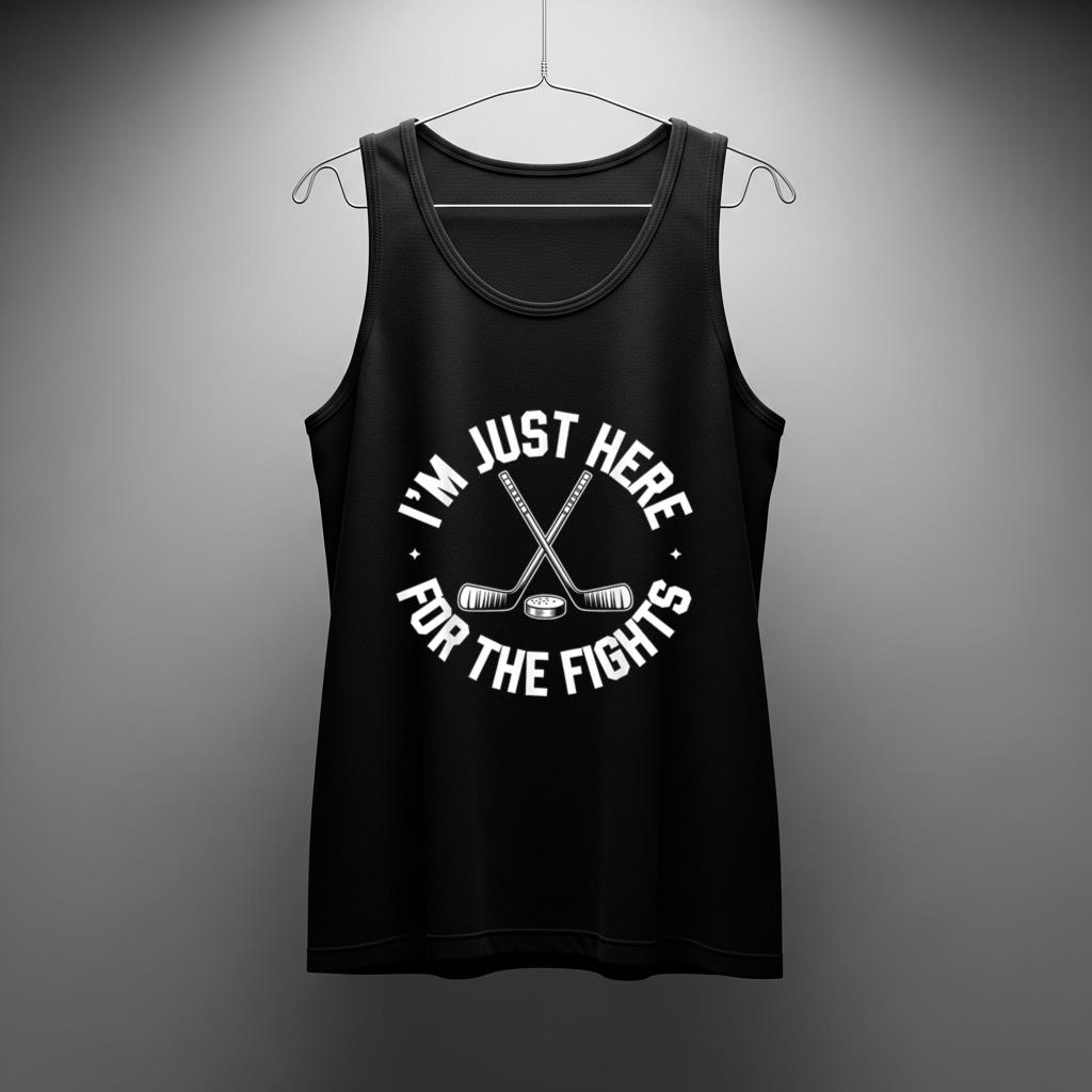 Iu2019m Just Here For The Fights Funny Hockey - Image 2