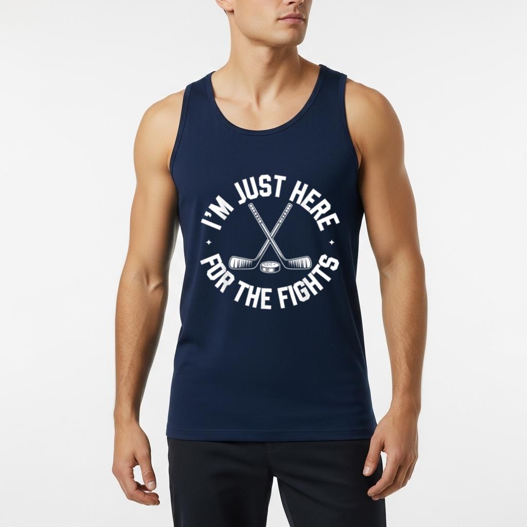 Iu2019m Just Here For The Fights Funny Hockey - Image 6