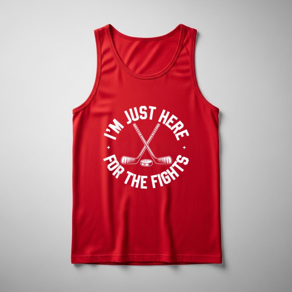 Iu2019m Just Here For The Fights Funny Hockey - Image 3