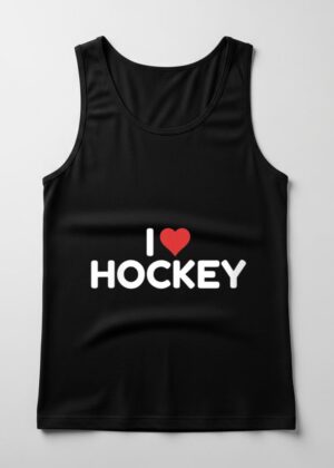 Womens I Love Hockey V Neck